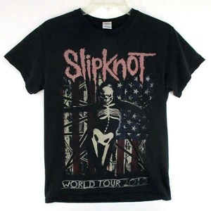 Well Worn Gildan Slipknot World Tour T Shirt Mens S 2015 Thrashed - Picture 1 of 5