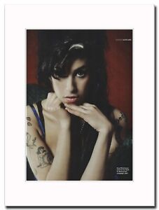 Amy Winehouse - Back To Black Shot 2007 - Matted Mounted Magazine Artwork...W