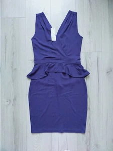 Womens dress size 12 indigo purple blue Warehous special occasion bodycon  BNWT  - Picture 1 of 11