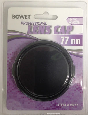Bower 77mm Snap on Lens Cap for Nikon Canon Sony   - Image 1 of 2