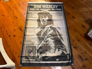 PRE OWNED 5x3 ft AUS SELLER. Bob Marley & wailers concert poster man-cave banner - Picture 1 of 12