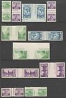 1935 US Farley National Parks Set of 10 SC 766-770 Imperf Gutter Pairs NGAI