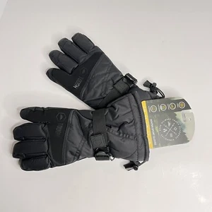 Tough Outdoors Premium Gear Winter Sports Gloves Size M black w/ wrist leashes - Picture 1 of 4