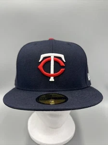 New Era 59fifty Minnesota Twins MLB Hat, On Field Fitted Cap 7 3/8. Home 2017 - Picture 1 of 8