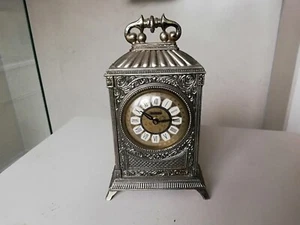 Splendex repisa reloj de escritorio números romanos estilo Art Deco - Imagen 1 de 11