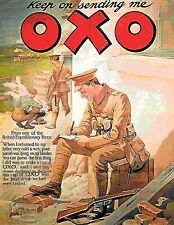 METAL VINTAGE RETRO SHABBY-CHIC SOLDIER WAR OXO PLAQUE KITCHEN CAFE TIN UK SIGN