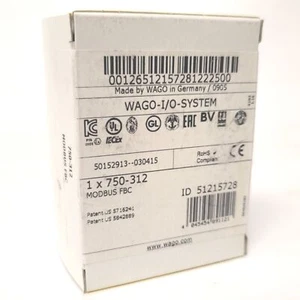 Wago 750-312 MODBUS Fieldbus Coupler Module 512 Bytes, 6000 Points, 24VDC - Picture 1 of 6