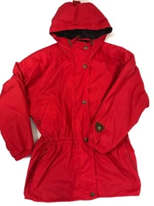Obermeyer Women’s Shangri-La Hooded Ski Snow Coat Red Fitted Waist Pockets Sz 6 - Picture 1 of 12