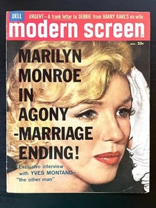 Modern Screen Magazine December, 1960 Marilyn Monroe Cover - Picture 1 of 8