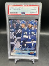 2016-17 Upper Deck Series 2 Brayden Point Young Guns Canvas Rookie #C233 PSA 10