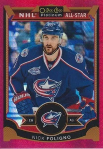 2015-16 O-Pee-Chee Platinum Red Prism Nick Foligno #077/149 - Columbus - Bild 1 von 2
