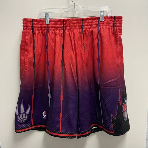 Mitchell & Ness Toronto Raptors 1998 NBA Fadeaway Swingman Shorts Mens 2XL New Cover