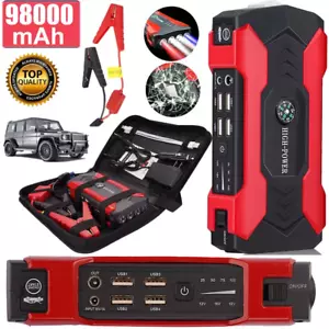 99800mAh Auto KFZ Starthilfe Jump Starter 12V Ladegerät Booster Power Bank PKW - Bild 1 von 18