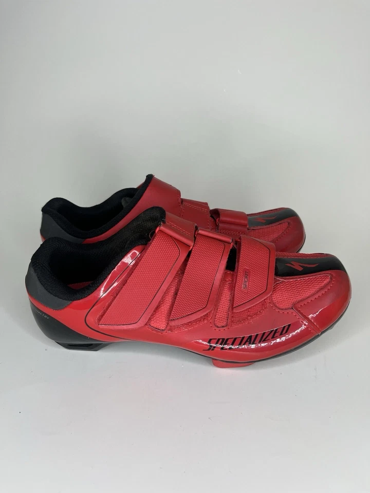 Specialized Sport Rd Men's Size 5.5 Body Geometry Bike Cycling Shoes Red Black - Image 1 of 4
