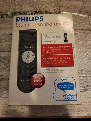 Philips VOIP0801B/37 Skype Travel Phone (Travel Case Included) - Image 1 of 4