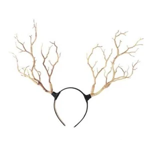 Antler Headband, Simulate Tree Branch Hair Band Forest Elk Horn Orange - Picture 1 of 7