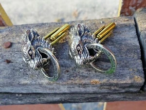 Fantasy Tiger Cufflinks Designer Signed 2010 USA Rare Collectible - Picture 1 of 4