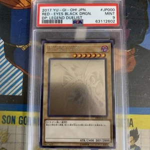 Tarjeta PSA9 Yugioh | Dragón Negro Ojos Rojos Holográfico Raro | DP18-JP000 Japonés - Imagen 1 de 2