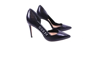 GUESS Damen Pumps Highheel Schuhe Stiletto EUR 40 UK 6,5 Leder Schwarz - Bild 1 von 6
