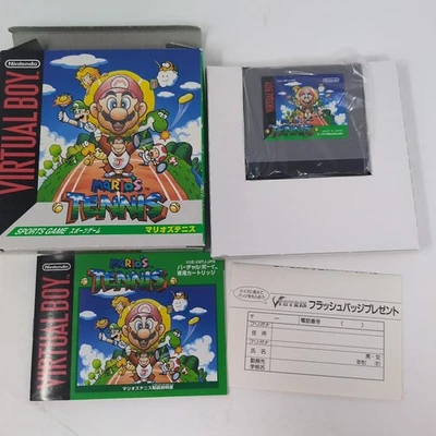 Mario's Tennis - Nintendo Virtual Boy, Japanese Game Complete W/Box & Manual  - Image 1 of 4
