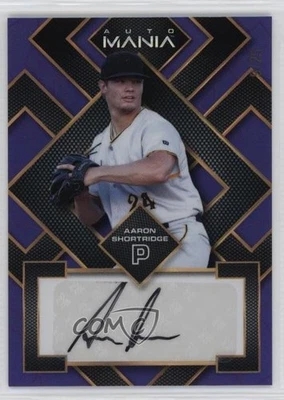 2023 Wild Card Mania Square Purple Rainbow /25 Aaron Shortridge #AM-SQ1 Auto - Image 1 of 2