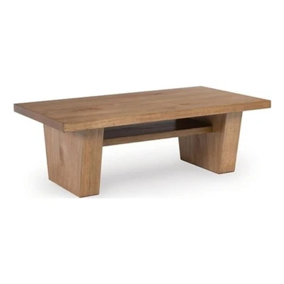 Signature Design by Ashley Kristiland Light Brown Coffee Table - Image 1 of 4