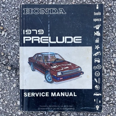 Manual de reparación de servicio de taller de puesta a punto Honda Prelude 1979 fabricante de equipos originales taller fábrica Foto 1 de 4