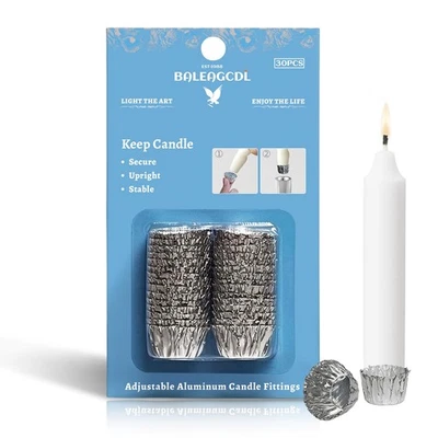 Accesorios para velas desechables de papel de aluminio portavelas tazas para velas cónicas... Foto 1 de 4