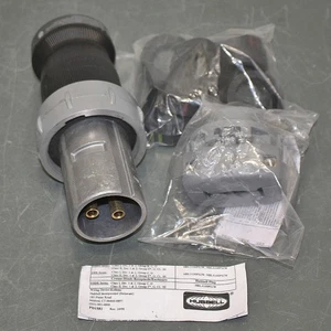 Hubbell Insulgrip Pin & Sleeve Plug HBL3100PS2W, 600V AC, 100 A, 1 PH, NEMA 4X - Bild 1 von 9