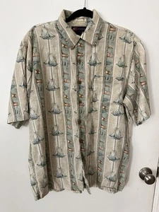 Earthbound Herren Button Down Bootshemd Größe Large - Bild 1 von 4