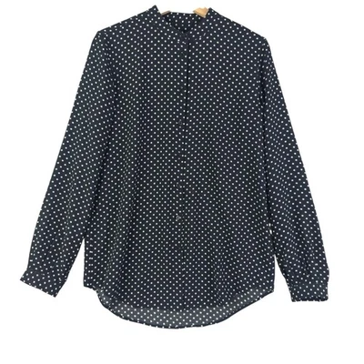 Blusa Equipment Negra Kate Moss Estrella Talla S Abotonada Manga Larga Foto 1 de 4