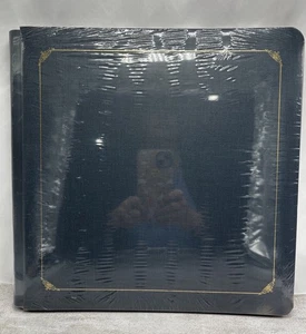 Creative Memories Album ~ Marineblau Goldfolie ~ 15 weiße Seiten ~ 12x12 Sammelalbum - Bild 1 von 4