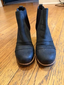 Botas Sorel Mujer Talla 7 Negras Joan Of Arctic Wedge II Chelsea Impermeables - Imagen 1 de 8