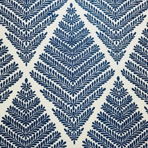 BALLARD DESIGNS EMMELINE LAPIS BLUE CRYPTON PERFORMANCE FABRIC BY THE YARD - Picture 1 of 5