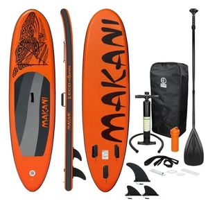 Surfboard Stand Up Paddle SUP Board Makani Paddelboard aufblasbar Orange 320 cm - Bild 1 von 8