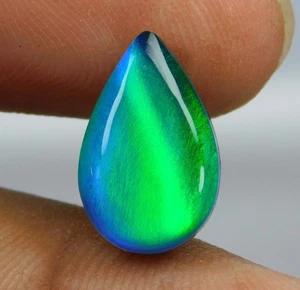 Natural 9.05 Ct Aurora Fire Opal Excellent Pear Cut Certified Loose Gemstone - Imagen 1 de 7