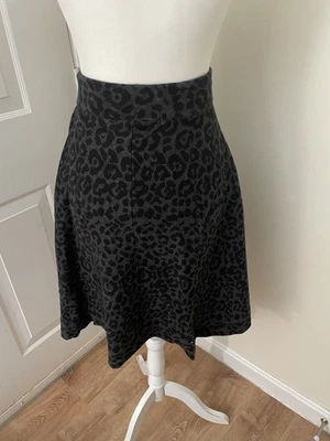 Alfani Leopard Print Knit Skirt Size M - Image 1 of 4