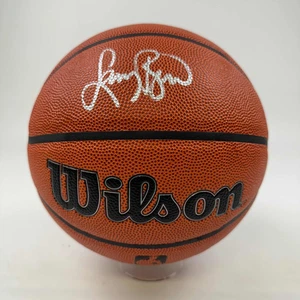 Autographed/Signed Larry Bird Boston Celtics Full Size Wilson Basketball JSA COA - Picture 1 of 3