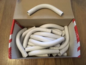 MK Egatube LNB1 WHI 16mm LG Normal Bend box of 25 - White conduit trunking - Picture 1 of 1