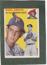 *1954 TOPPS #11 PAUL SMITH, PIRATES RC nice addition to any collection