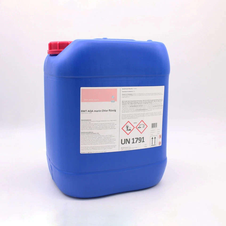 BWT AQA marin Chlor flüssig 25kg – Pooldesinfektion | Flüssigchlor Pool - Bild 1 von 1