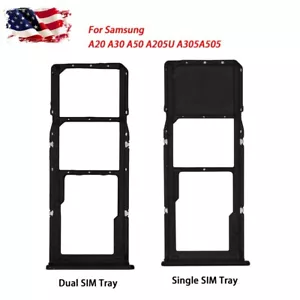 SIM Card Tray microSD Holder For Samsung Galaxy A20 A30 A50 A205 A305 A505 - Picture 1 of 9