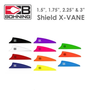 BOHNING X-VANES Shield Fletchings (1,5", 1,75" y 2,25", 3" y 3,5" (PACK DE 12) - Imagen 1 de 16