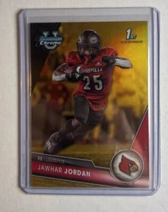 2023 Bowman Chrome U Gold Jawhar Jordan /50 Louisville #48 Card Refractor - Picture 1 of 2