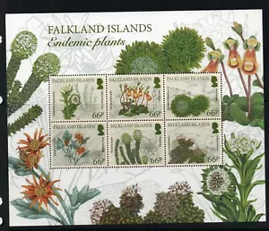 Falkland Islands Endemic Plants Sheetlet 2016 superb MNH conition. - Picture 1 of 1