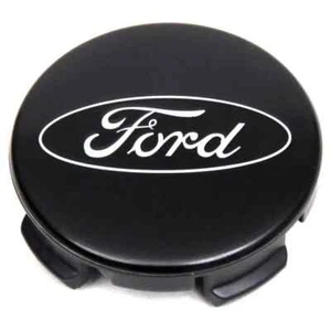 4 x Ford BLACK 54mm Alloy Wheel Centre Caps Focus, Mondeo, Fiesta, Galaxy, Kuga - Picture 1 of 2