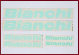NOS BIANCHI ORIGINAL DECAL SET LATE 80S - EARLY 90S CELESTE COLOR VINTAGE - Picture 1 of 1