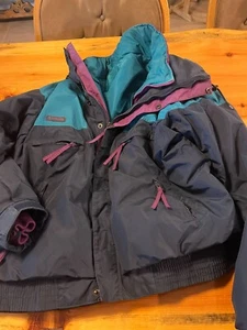 Vintage Columbia Criterion Men's Jacket Size XL, 3 In 1, Reversible Liner, Hood - Picture 1 of 5
