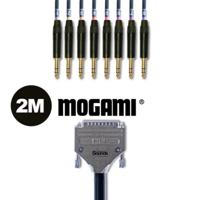 D-SUB Analógico Tascam Estándar DB25 Multinúcleo Mogami | 8 Vías NP3X Oro Neutrik 2m Foto 1 de 4