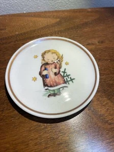 VINTAGE BERTA HUMMEL MINIATUR DEKORATIVER 4" TELLER (2A) - Bild 1 von 2